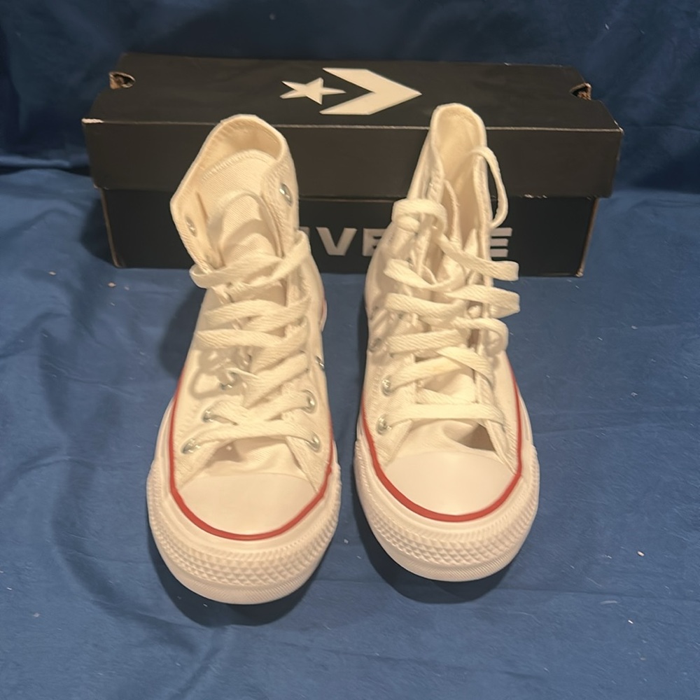 Converse- All star hi, Optical White, 5.5 women QS - Picture 2 of 5